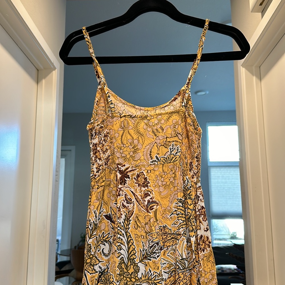 Free People Smocked Slip Dress Bohemian Maxi - Picture 7 of 7